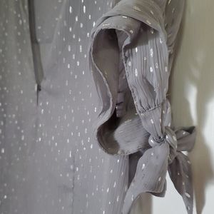 Silver Sparkly Guess top